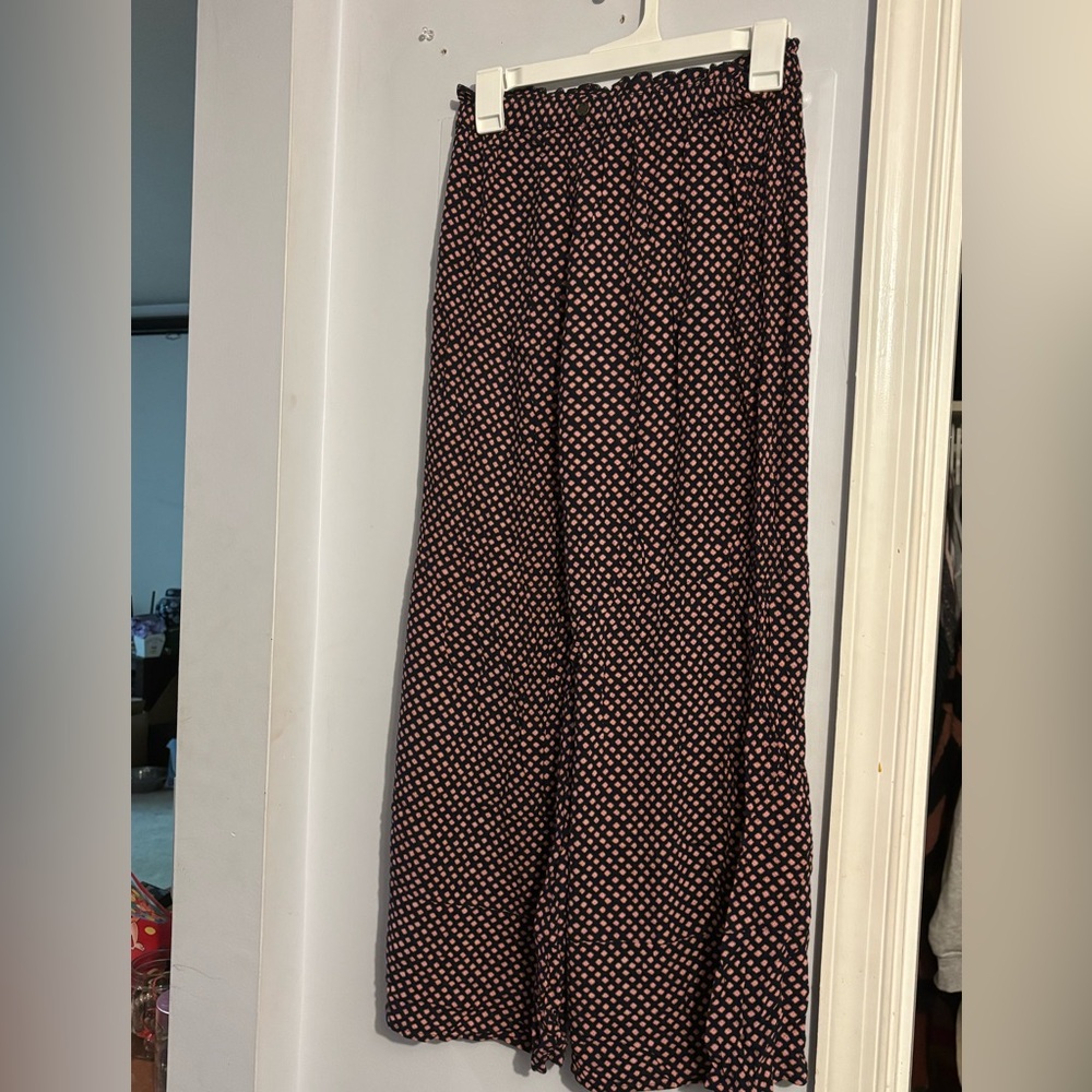 Polka Dot Wide-Leg Pants
